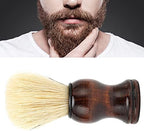 Dioche Beard Shaving Brush - Lightweight Wooden Handle Shaving Brush Beard Shave Cleaning Foaming Grooming Keep Foam Mustache Hair Care