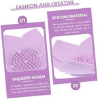Ciieeo 2pcs Silicone Soap Dishes for Bar Soap Draining Boxes Shower Accessories Tray Bathroom Holder