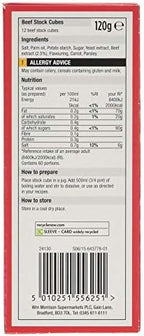 Morrisons Beef Stock Cubes 12's 120g
