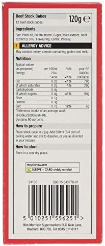 Morrisons Beef Stock Cubes 12's 120g