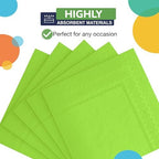 Party Solids Lime Green Napkins Disposable Everyday 50 Pcs 2 Ply Lime Green Dinner Napkins Paper Everyday For Parties & Party Supplies