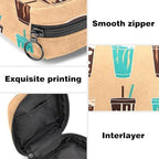 Sanitary Napkin Storage Bag,Period Bag,Blue Dot Coffee,Sanitary Bags for Feminine Products