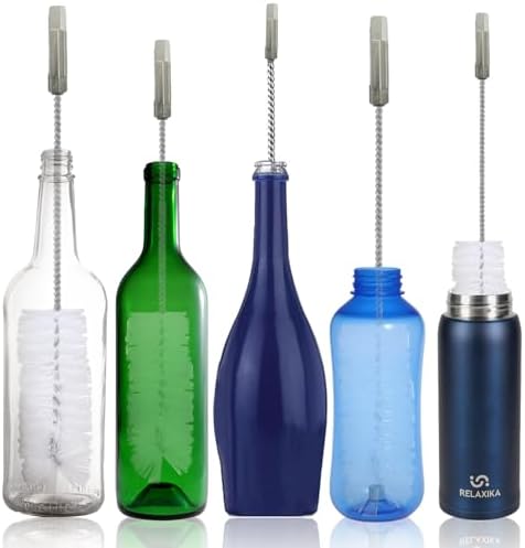 Drill Bit Attachment Bottle Washer. Wine/Beer Bottle Brush for Cleaning. Clean any Cup, Sillicone Water Bottles, Stainless Steel Vacuum Tumblers.
