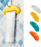 Multi Functional Manual Toothpaste Dispenser, Plastic Toothpaste Squeezer, Facial Cleanser Dispenser Toothpaste Tube Clamp(White)