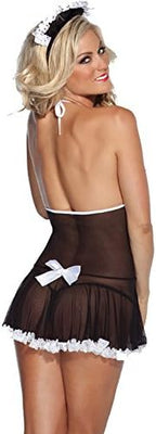 Womens French Maid Costume - Sexy Lace Lingerie Maid Roleplay Cosplay