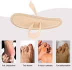 Hammer Toe Crest Cushion, Toe Buttress Pad, Adjustable Comfoltable for Foot Correction, Hammer Toe Straightener and Corrector (Left Foot)