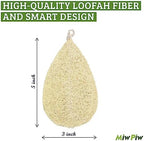 Natural Loofah Dish Sponge Pack 3 Vegetable Scrubber for Kitchen -100% Biodegradable Compostable Dishwashing Scouring Pad Zero Waste Plastic Free Eco Friendly Sustainable