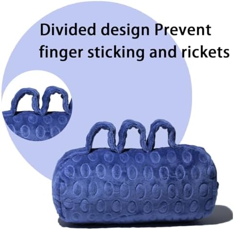Finger Contracture Cushion Palm Finger Protector Grips Splitter Anti Ulcer Hand Grab Bar For Elderyly Care Hand Stroke Rehab Skin Breakdown Impairment And Hemiplegia Recovery Orthosis (Purple)