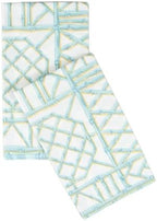 Caspari Bamboo Screen Robin's Egg Paper Linen Guest Towel Napkins - 12 Per Package