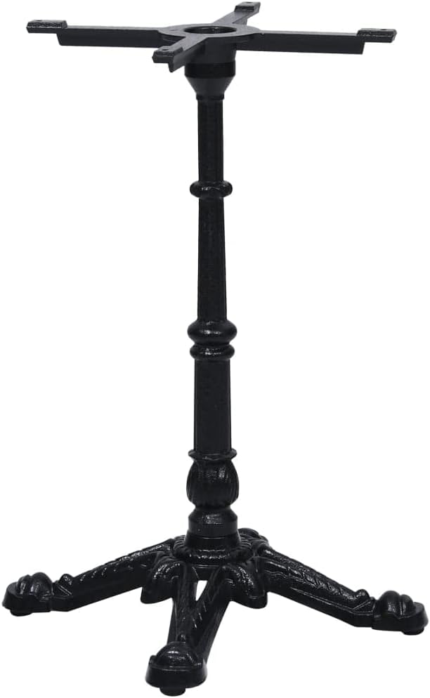 vidaXL Bistro Table Leg Black Cast Iron Standard Durable