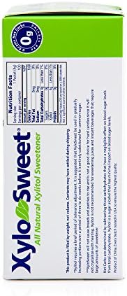 Xlear XyloSweet Plant Sourced Xylitol Sweetener - Pure Natural Sugar Substitute, Granules, Non-GMO, Gluten-Free, 100 Packets (Pack of 1)