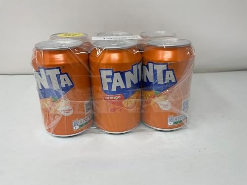 European Fanta Orange Soda 6-Pack of Cans 6 x 330 ml
