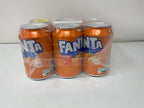 European Fanta Orange Soda 6-Pack of Cans 6 x 330 ml