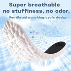 4D Cloud Soles for Men Women,Cloud Insoles,Shoe Inserts Cuttable,Anti Fatigue,Shock Absorption,Foot Pain Relief (Black,Men: 8-8.5/Women: 9-9.5)