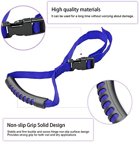 Automotive Adjustable Standing Aid Safety Handle Vehicle Support Grip Handle Disability Help Car Hand Hook- 2 pcs (Blue)