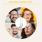 Eyeglass Arm Replacement, 1 Pair Metal Glasses Replacement Temple, Universal Eyeglass Legs Replacement (Gold)
