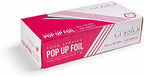 Crystal by crystalware Aluminum - Precut Foil Sheets - Pop Up Foil Sheets for Storing, Cooking Food - Premium Aluminum Foil Wraps - 12” x 10.75” - 500 Sheets, Silver