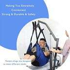Transfer Nursing Sling Lift Toileting Sling,Large Mesh Sling for Shower Home Use Transfer Belt Handicap Full Body Sling for Bed Positioning and Lifting Handicap Lift Assist