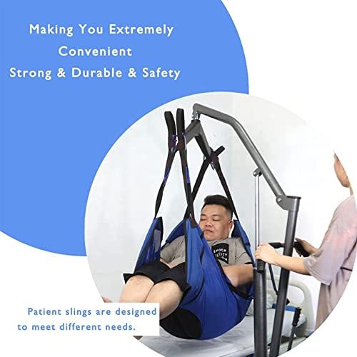 Transfer Nursing Sling Lift Toileting Sling,Large Mesh Sling for Shower Home Use Transfer Belt Handicap Full Body Sling for Bed Positioning and Lifting Handicap Lift Assist