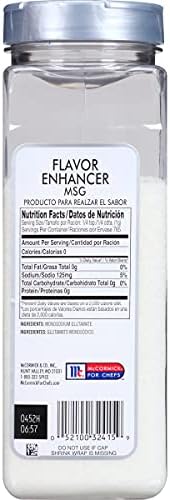 McCormick Culinary Flavor Enhancer MSG, 27 oz - One 27 Ounce Container of MSG Food Enhancer Seasoning, Deepens Flavor of Beef, Poultry, Vegetables, Marinades and More