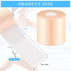 Nuanchu 30 Yards Pre-wrap Athletic Tape Pre Wrap Athletic Foam Underwrap Tape Foam Underwrap Bandage for Hair Soccer Sports Wrists Elbows Knees Ankles 2.76 Inches(Beige)
