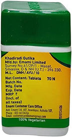 Ayucine Forever Zandu Khadiradi Gutika - 70N x Pack of 10
