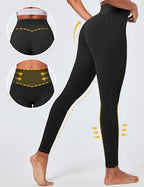 Ewedoos Compression Leggings for Women Tummy Control Leggings with Pockets Workout High Waisted No Front Seam Yoga Pants Gym
