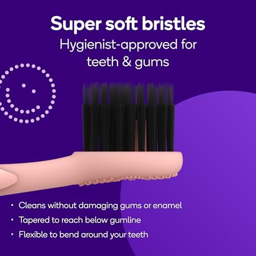BURST Genuine Replacement Heads for Original Sonic Electric Toothbrush (Rose Gold/3 Pack) | Ultra Soft Bristles for a Deep Clean | Stain & Plaque Removal