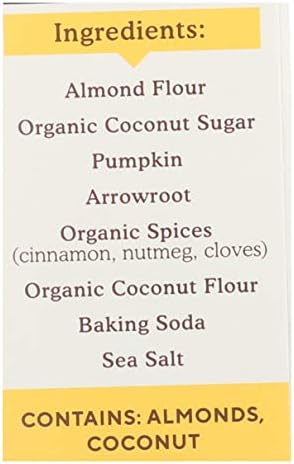 Simple Mills Almond Flour Baking Mix, Pumpkin Muffin & Bread Mix - Gluten Free, Plant Based, Paleo Friendly, 9 Ounce (Pack of 1)