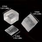 Natural Translucent Calcite Stone Mineral Crystal Specimen Office Desktop Decor Fragrance Expansion Stone Home Decor Raw Crystal (Approximately 1 Pound per Pack)