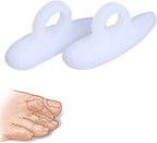 DOMG 2Pair/4Pcs Gel Hammer Toe Crest Pads - Right and Left Soft Silicone Hammertoe Support Crest Cushion - Corrector and Straightener for Overlapping, Curled, Curved, Claw Toe, Diabetes Toes