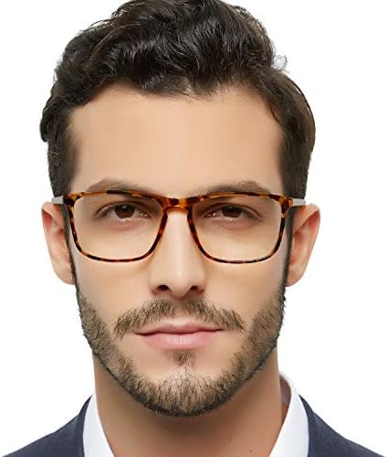 OCCI CHIARI Reading Glasses Men's Large Reader Durable Spring Hinge (Tortoise, 1.5)
