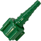 Swivel Barb Adaptor Nipple Nut, Swivel Nipple Christmas Tree Connector, Green Oxygen Tubing Connector (12 Pack)