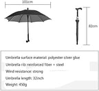Walking Stick Umbrella Sun Umbrella Elderly Non-Slip Walking Stick Travel Multifunctional Walking Stick Umbrella Gift Walking Stick for Parents,A
