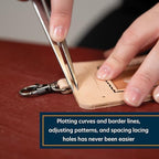 Weaver Leather Supply Leather Wing Divider, 8”, Precise Divider Tool with Adjustable Screw, Robust Leathercraft Tools for Measuring, Scoring and More