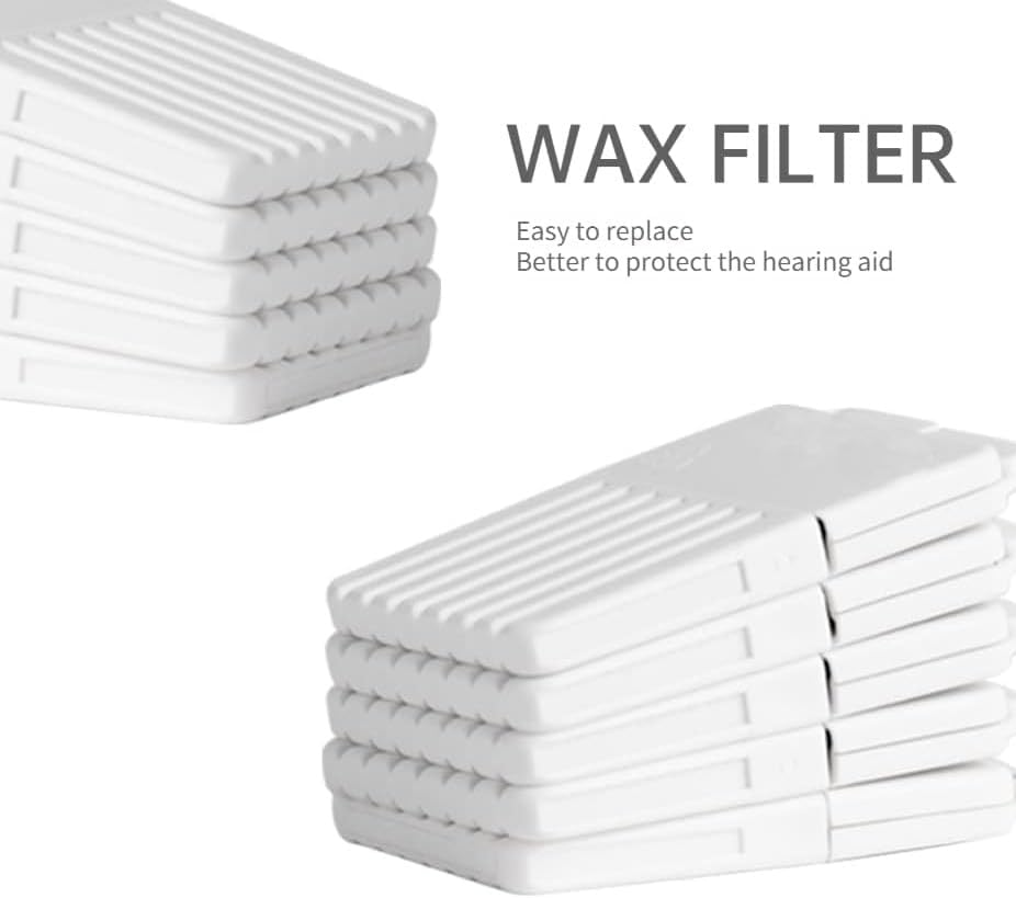 Nanocare Hearing Aid Wax Guards – Replacement Wax Traps & Filters, Compatible with Phonak, Unitron, Widex, Signia, and Oticon Hearing Aids, 5 Pack (40 Pieces)