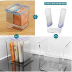 Tyenaza Ziplock Bag Holder, Baggy Rack Holder for Food Prep Bag Freezer Bag Space Saving Food Storage Bag Stand