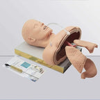 Advanced Oral Nasal Intubation Manikin, Intubation Manikin Airway Clearing Device Management Trainer with Tooth Alarm Device Simulator Airway Management Trainer Intubation Head Teaching (A)