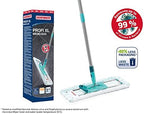 Leifheit Profi XL Micro Fibre Mop - Deluxe 46 cm Large Flat Head, Sturdy 3 Part Handle, Easy Steering, Thick Micro Fibre for Highly Effective Floor Cleaning, Turquoise