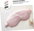 KOMBIUDA 3pcs Breathable Silk Eye Mask Two-sided Sleeping Blindfold for Men Women Light-blocking Soft and Comfortable for Travel and Relaxation
