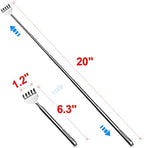 Claw Back Scratcher Extendable, Metal Portable Telescopic Backscratchers 8 Pack for Men Women