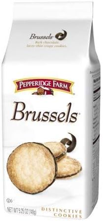 Pepperidge Farm Brussels Distinctive Cookies 5.25 oz (Pack of 6)