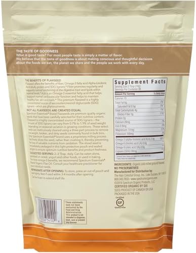 Spectrum Essentials Organic Premium Ground Flaxseed 14 oz