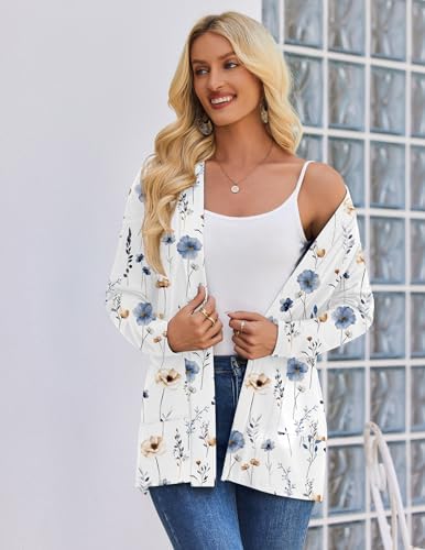 Zeagoo Women's Lightweight Cardigan Open Front Long Sleeve Casual Loose Thin Cardigans with Pockets 2026