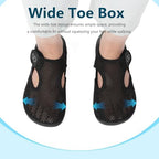 XIHALOOK Womens Flat Sandals Closed Toe Summer Breathable Mesh Sandals for Beach Travel Casual Walking Shoes Zero Drop Wide Barefoot Shoes