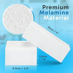 (20 Pack) Extra Large Eraser Sponge – Extra Thick, Long Lasting Magic Melamine Cleaning Sponges in Bulk – White Foam Pads for Walls, Kitchen, Bathroom, Floor & Baseboard Cleaner