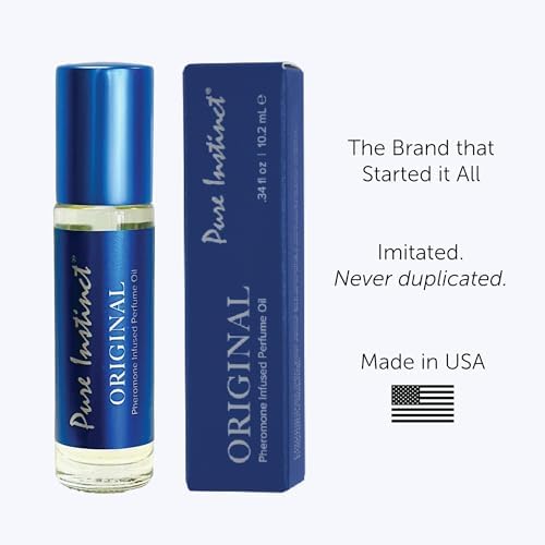 Pure Instinct Roll-On - The Original Pheromone Infused Essential Oil Perfume Cologne - Unisex For Men and Women - TSA Ready