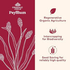 ORGANIC INDIA Psyllium Herbal Powder - Whole Husk Fiber, Vegan, Gluten-Free, USDA Certified Organic, Non-GMO, Soluble & Insoluble Fiber Source - 12 Oz Canister (Pack of 1)