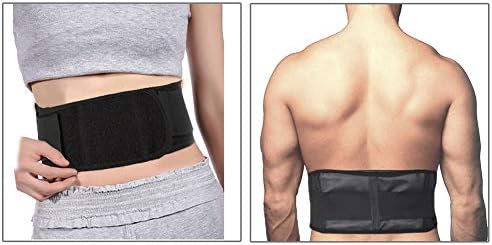 FILFEEL Waist Trimmer, Black Tourmaline Self-Heating Magnetic Waist Support Belt Lumbar Support