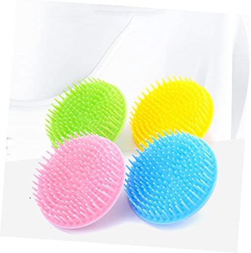 Beaupretty 4pcs Scalp Massager Shampoo Brush for Deep Cleansing and Hair Care Ergonomic Design for Home Use and Barber Shop
